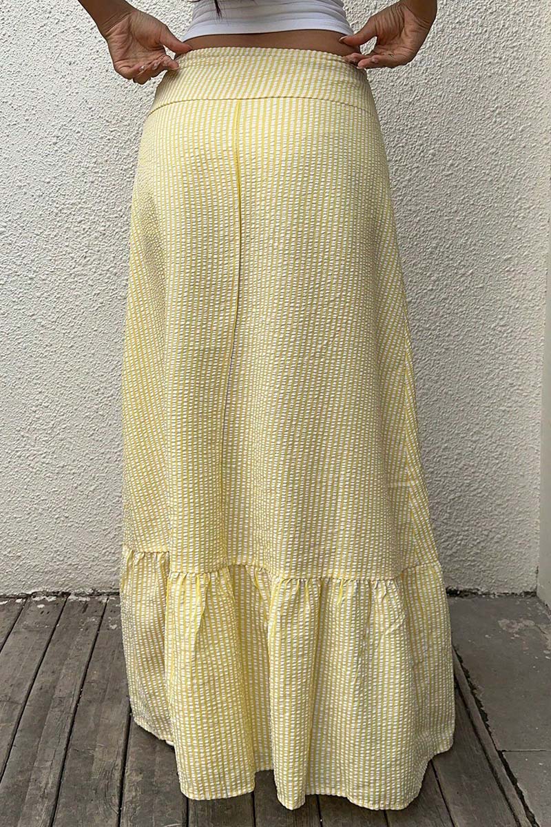 Stripe High Waist Skirt