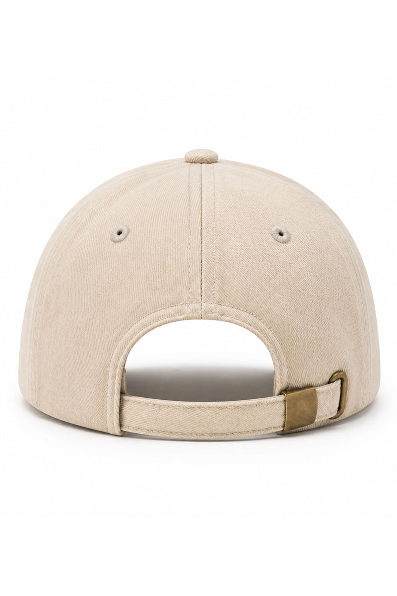 Golden Crescent Moon Embroidered Cap